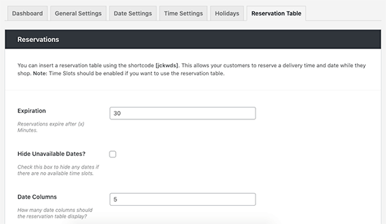 Reserve time slots in advance Reserve time slots in advance