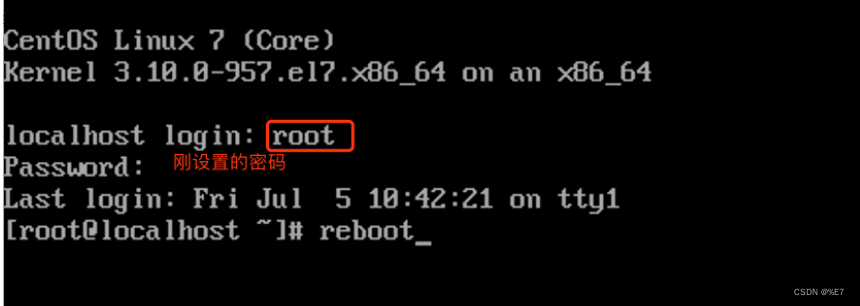 解决CentOS7忘记root密码 快速重置root密码（亲测有效）_root_07