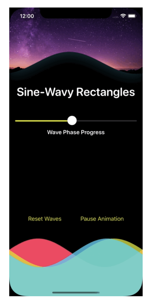动画图形之绘制正弦波实现个性化波浪纹效果