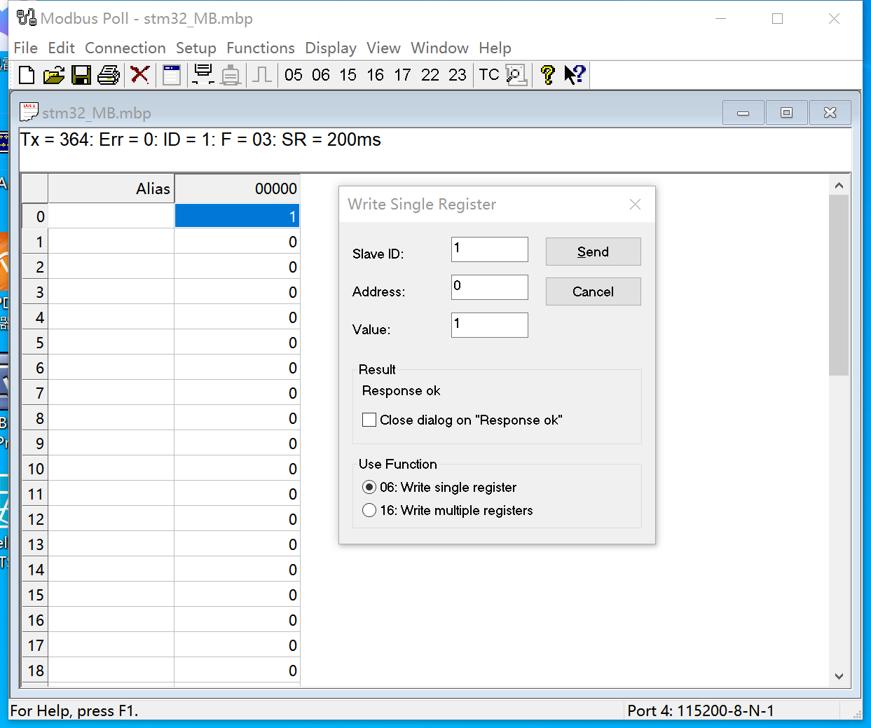 STM32 Modbus主从站实例程序-FreeRTOS