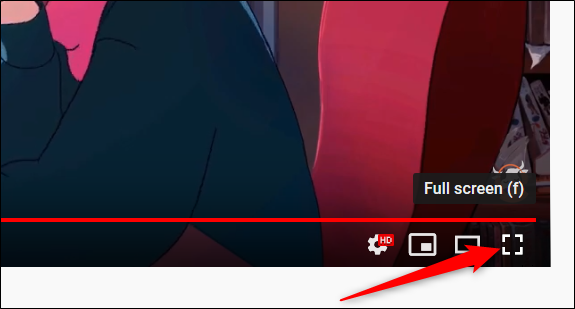 Enable fullscreen mode by clicking the full screen icon.