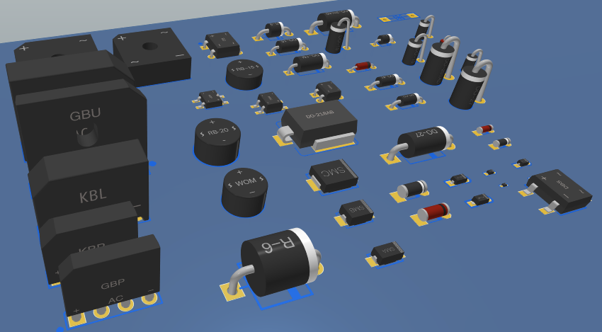 发光二极管pcb封装图画法