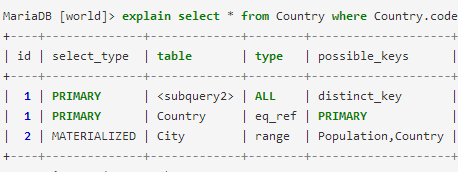 mysql semi join_MySQL 5.6 Semi join优化之materialization strategy