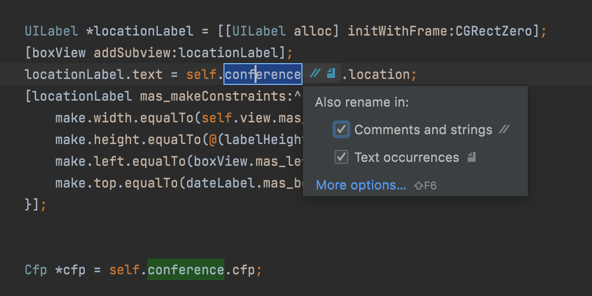 Renaming in Objective-C