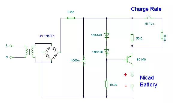 【电路】最简单的电池恒流充电器