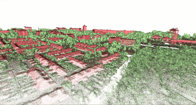 LiDAR 城市模型的 3D Python 工作流
