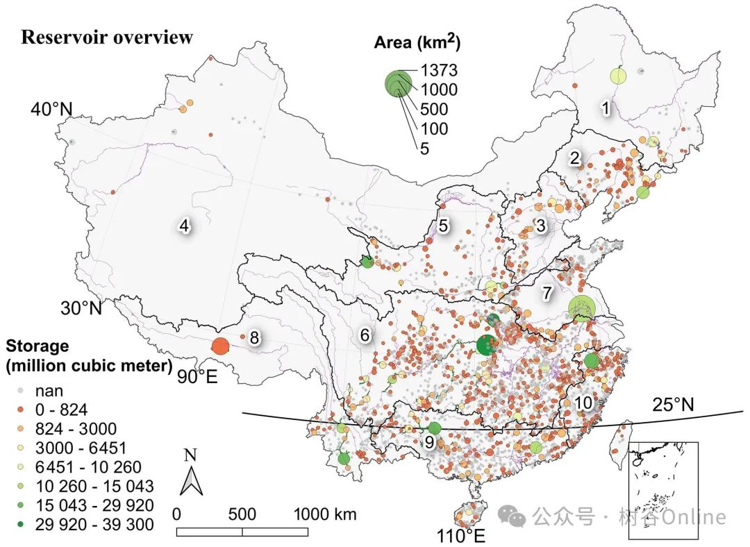 中国3254座水库集水区特征（地形、土壤、地质、土地利用、气候、人为活动等）