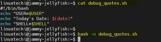 Debug-Quotes-Shell-Script-Linux
