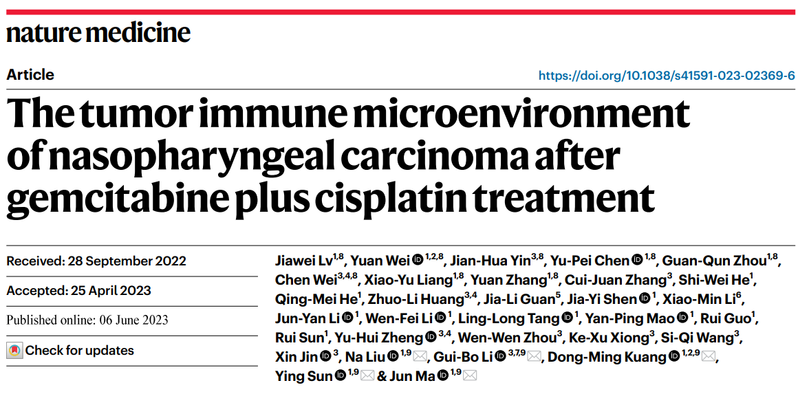 IF=82.9！高分文献解读｜吉西他滨联合顺铂化疗激活肿瘤免疫新机制