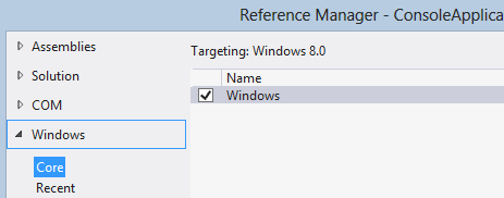 Windows Core References