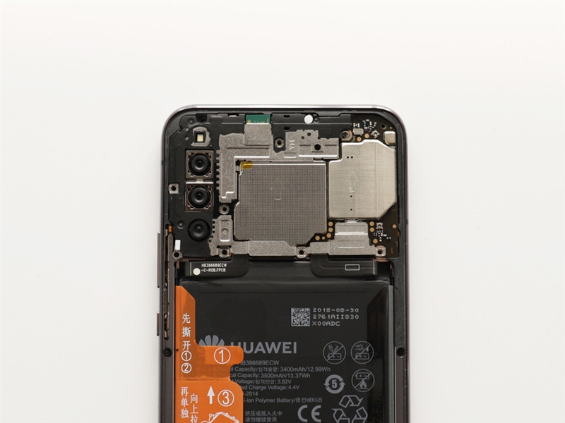 华为魔术magic2拆机图荣耀magic2拆解蝶式五轨滑屏前后六摄
