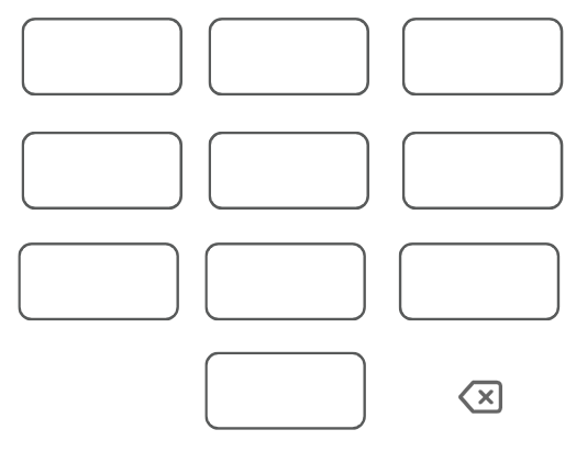 用Canvas绘制一个数字键盘