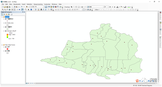 arcgis横向图例图片