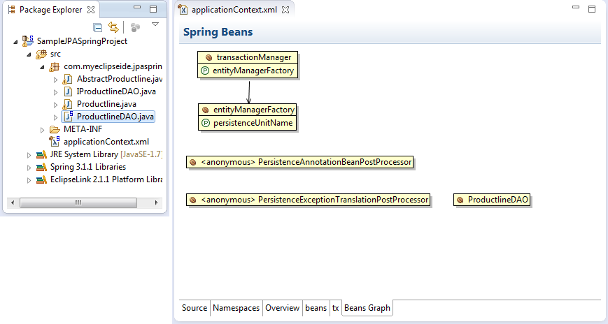 「Java开发指南」如何在MyEclipse中使用JPA和Spring管理事务？（一）