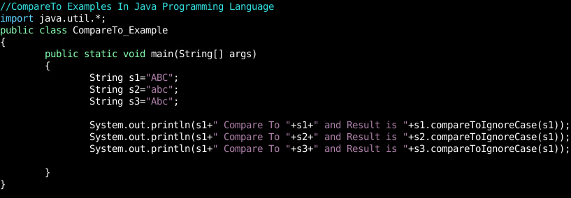 Java字符串compareTo()函数教程及示例-CSDN博客