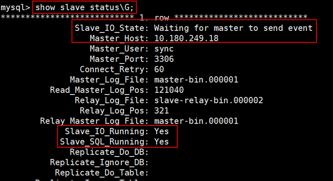 CentOS7 设置 MySQL 主备同步