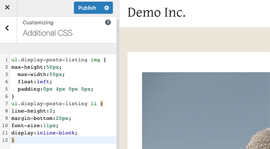 Custom CSS box Custom CSS box