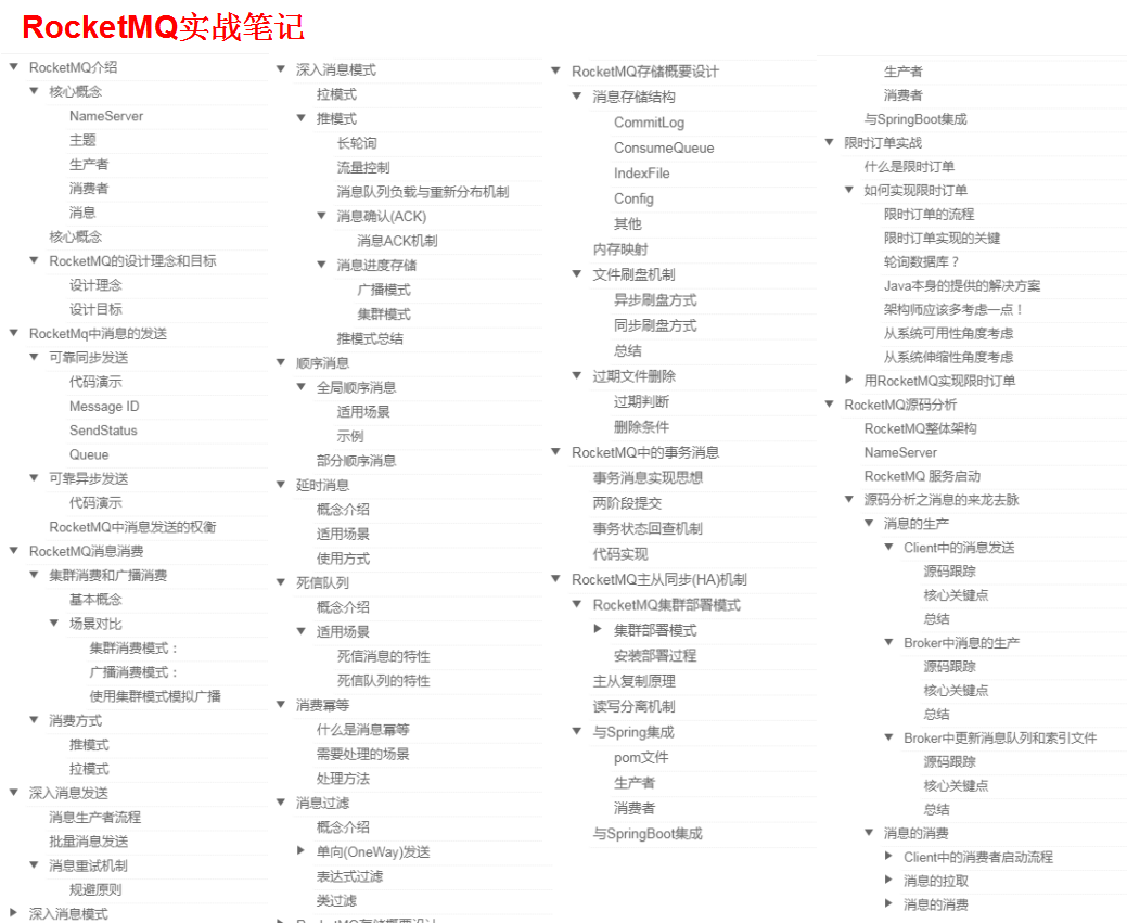 阿里技术官整合的四大主流中间件笔记,让你高薪摸鱼,不再秃头背锅