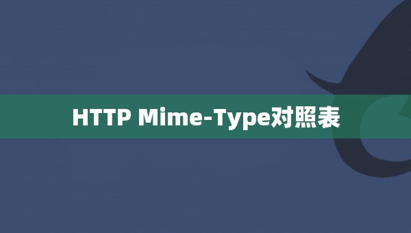 HTTP Mime-Type对照表