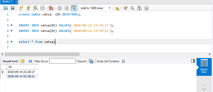 Date Format Datetime Mysql