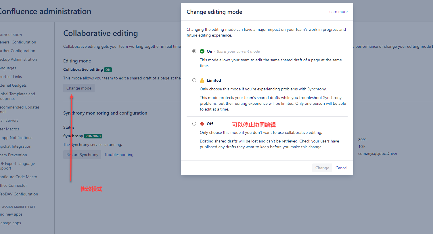 offline confluence editor