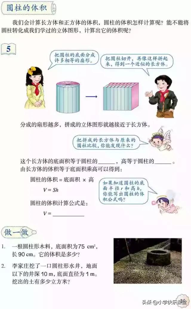 C语言求圆锥的表面积和体积 小学人教版六年级下册数学第3章 圆柱的体积 知识点 同步练习 Weixin 的博客 Csdn博客