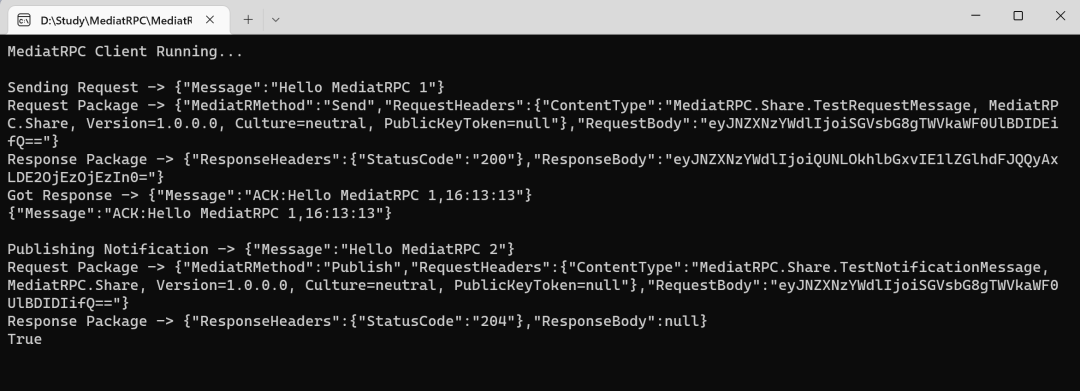 MediatRPC - 基于MediatR和Quic通讯实现的RPC框架，比GRPC更简洁更低耦合，开源发布第一版...