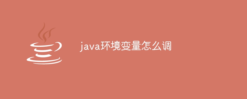 java环境变量怎么调