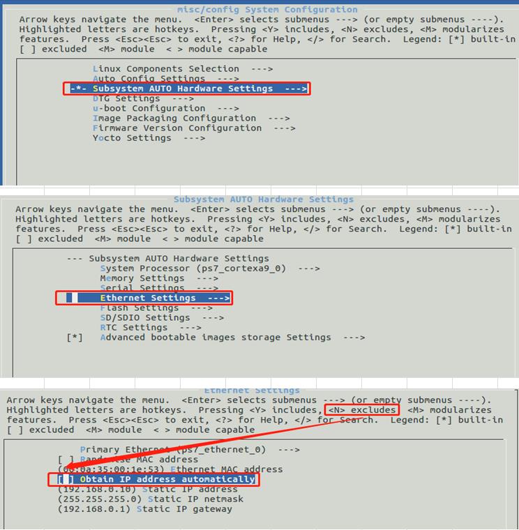 PetaLinux 去除自动获取 IP 地址