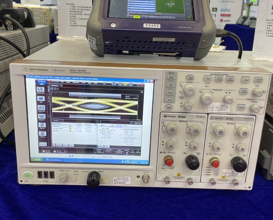 Keysight 86100D 示波器 针对光模块进行眼图测试