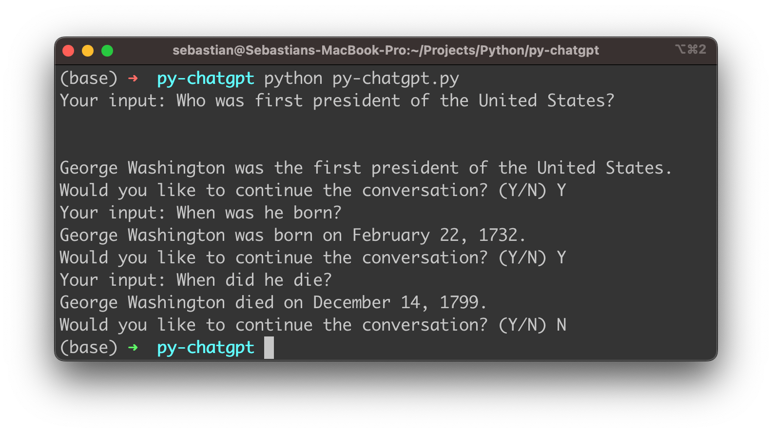 释放 OpenAI 的 ChatGPT API 的力量：使用 Python 轻松进行命令行对话