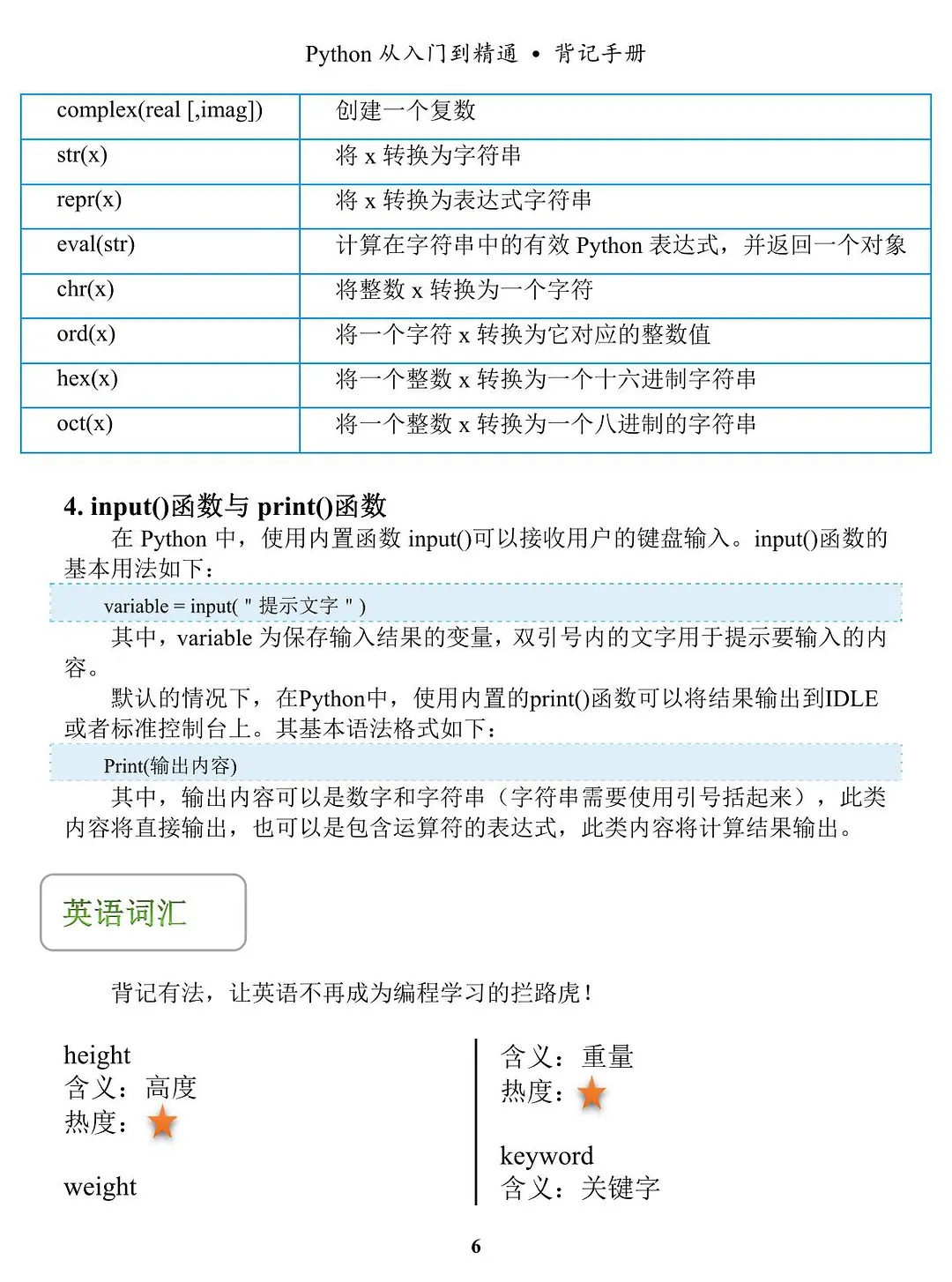 python 背记手册 PDF 打包版_python背记手册pdf_张无忧-的博客-CSDN博客