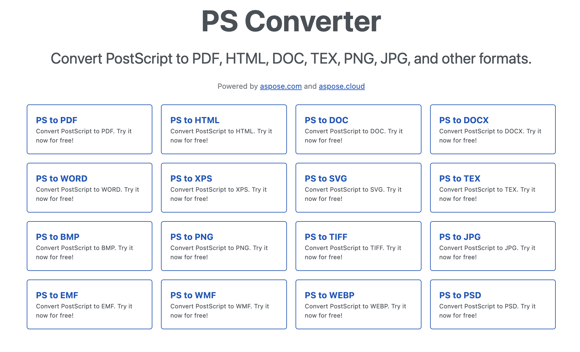 PS 文件转换器