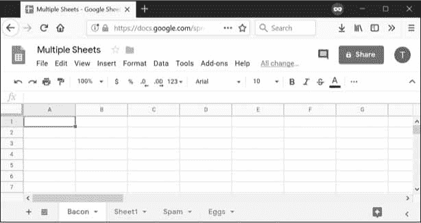 Python 自动化指南（繁琐工作自动化）第二版：十四、使用谷歌表格