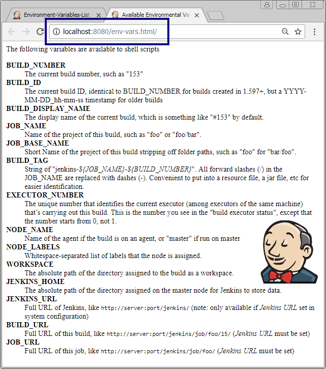 Jenkins 环境变量