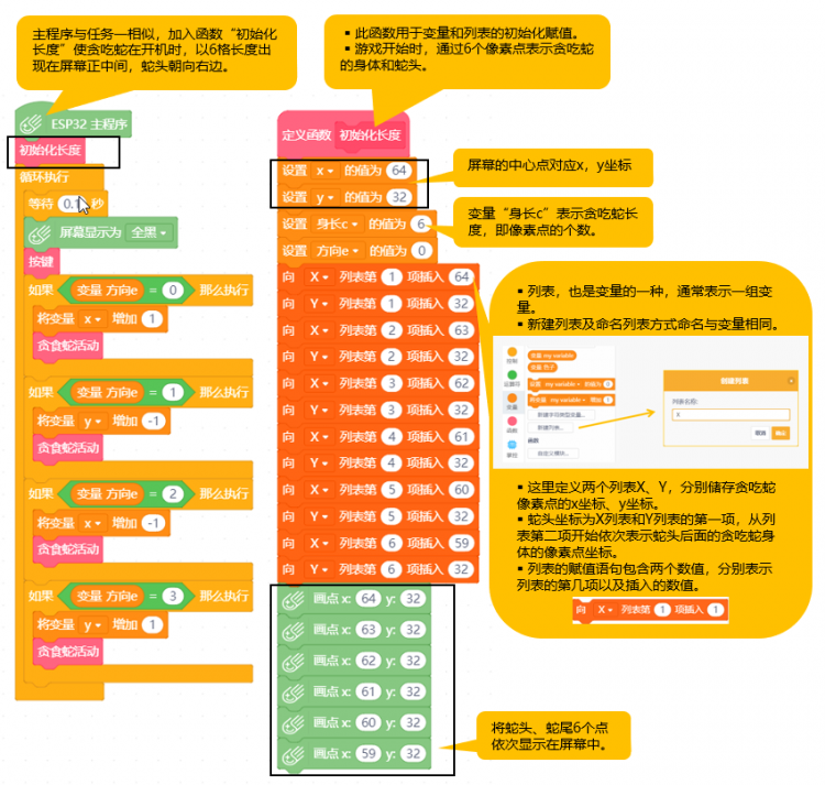 Mind+ 掌控板入门教程13 贪吃蛇图5