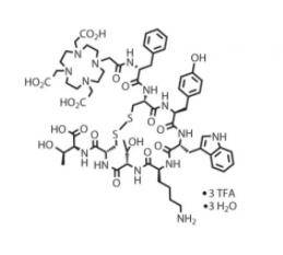 DOTATATE，177943-89-4，是生长抑素受体亚型2（SSTR2）激动剂，DOTA-TATE