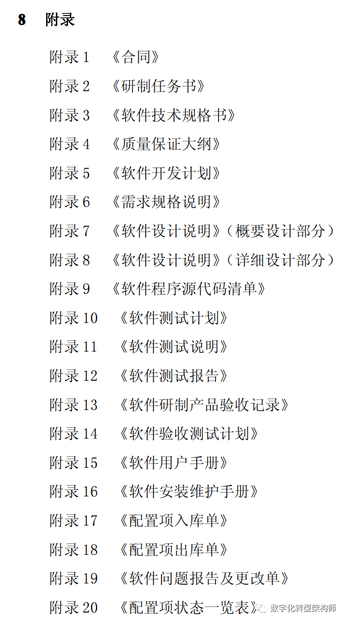 软件工程全周期全过程20项文档模板，附下载。从《合同》到《需求规格说明书》到软件设计、开发、实施、验收、维护等全过程相关文档模板