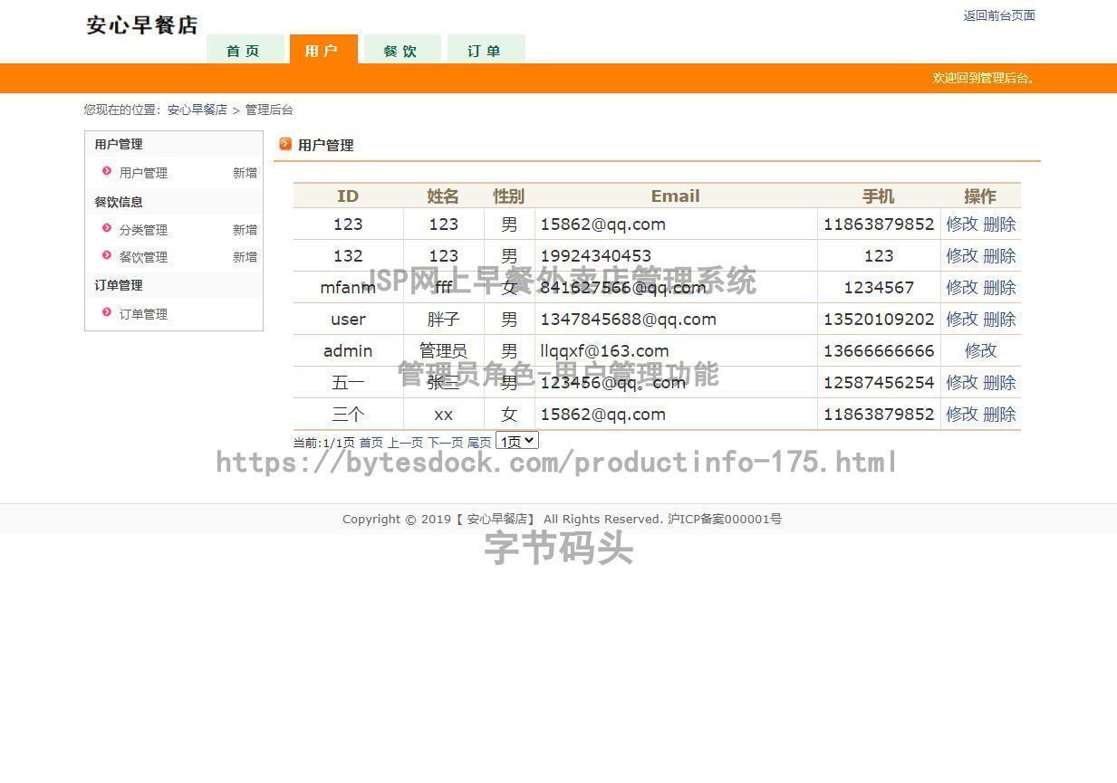 管理员角色-用户管理