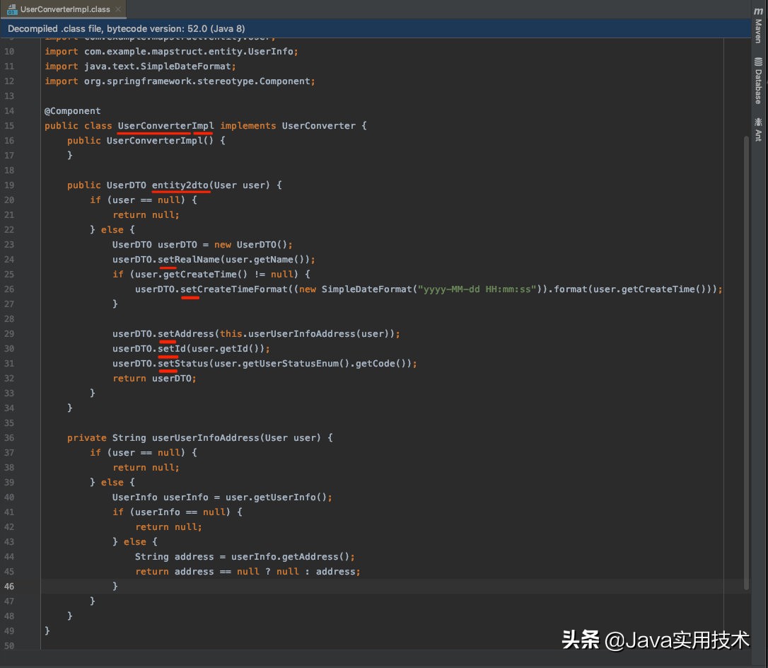MapStruct(entity优雅的转dto)_entity 与 dto之间的转化CSDN博客