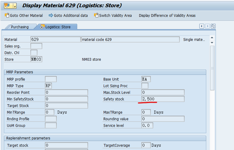 SAP RETAIL 商品主数据里影响自动补货结果的几个参数 II