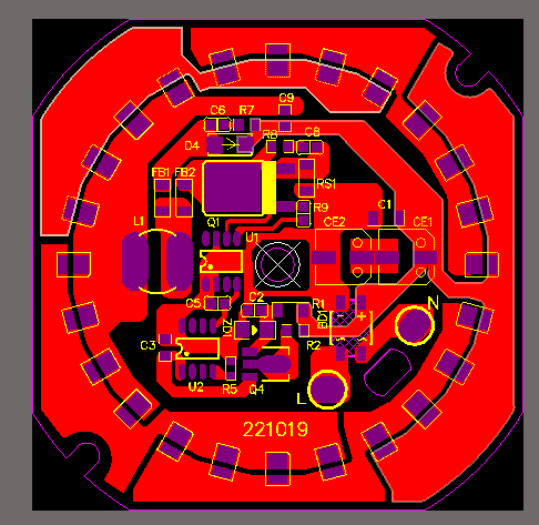 DC-DC降压恒流芯片 12-110V 9V/1A AP2400 LED汽车摩托车灯驱动IC