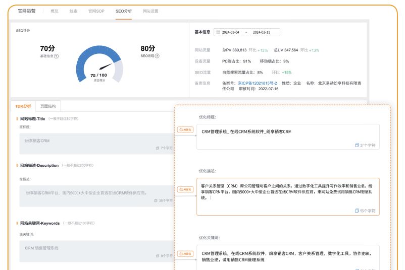 纷享销客AI能力在线索精细化管理中的应用与实践