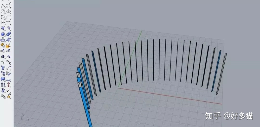如何用su做弧形曲面分分钟建模系列18如何用rhino做垂直格栅