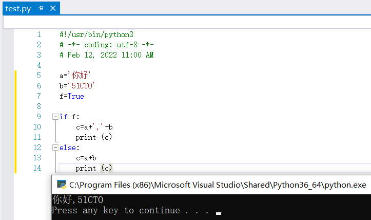 python-缩进式编码+算术运算符+定义与赋值代码示例
