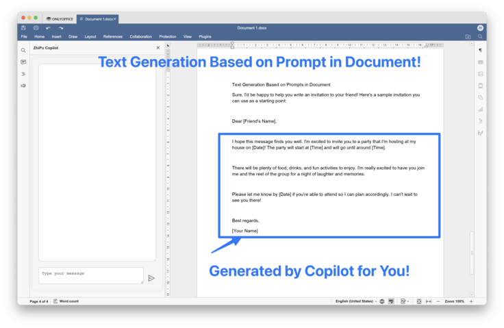Meet the ZhiPu Copilot Plugin for ONLYOFFICE