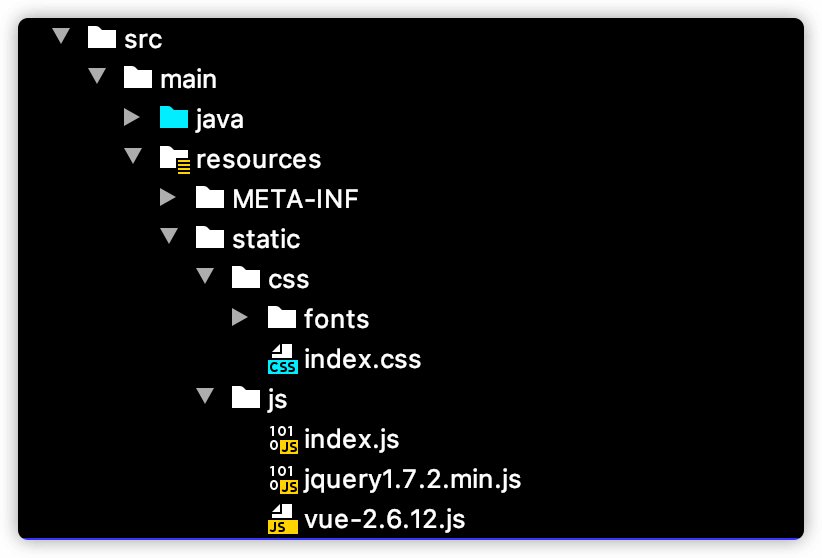 SpringBoot集成Thymeleaf模板引擎的html、css和js存放位置