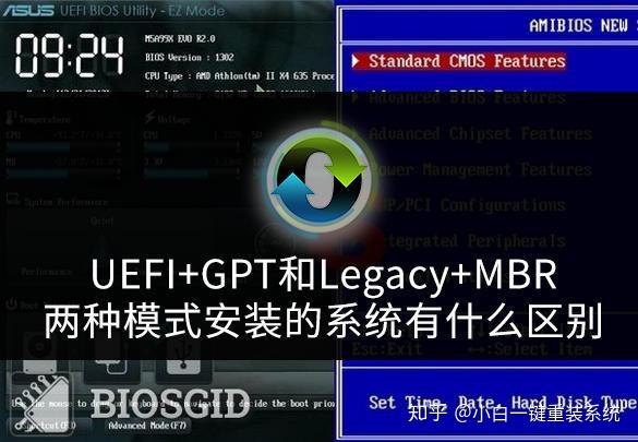 nvme分区选mbr还是guid_UEFI+GPT和Legacy+MBR两种模式安装的系统有什么区别