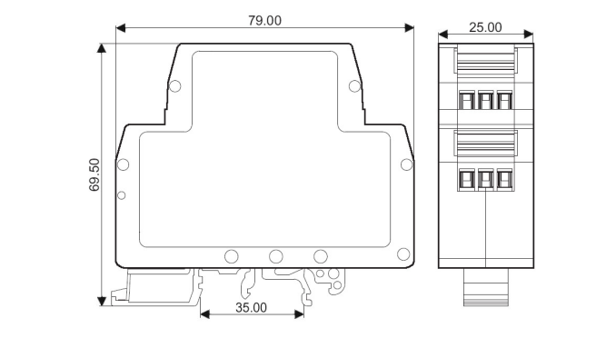 模拟信号隔离放大器直流信号转换0-20mA/ 4-20mA/2-10V/0-±5V/0-±10V